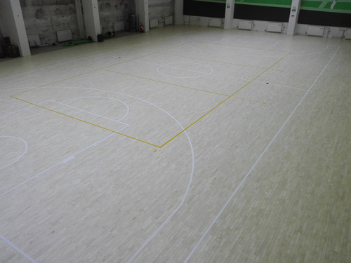 體育館運(yùn)動(dòng)木地板場地施工工藝圖