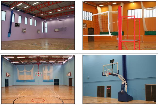 體育館的墻壁裝飾成什么顏色好？