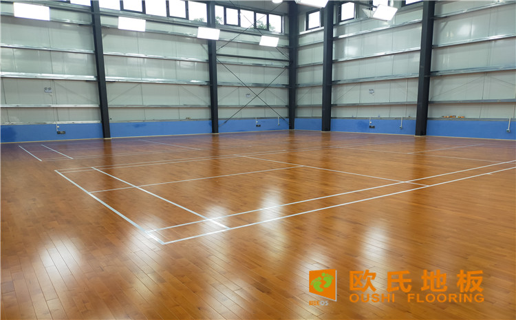 廣東惠來縣大南海開發(fā)區(qū)羽毛球館木地板案例