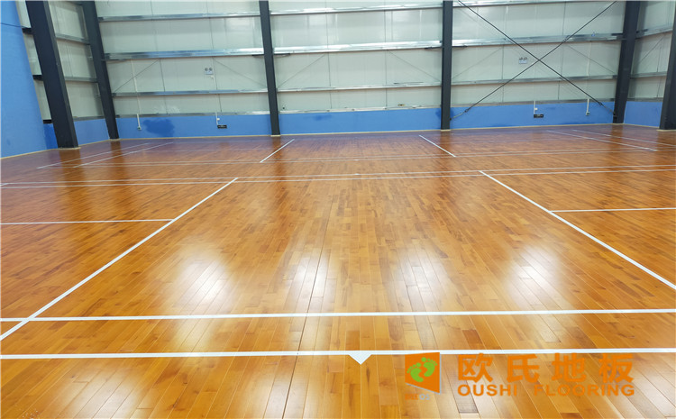 廣東惠來縣大南海開發(fā)區(qū)羽毛球館木地板案例