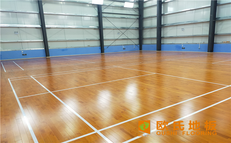 廣東惠來縣大南海開發(fā)區(qū)羽毛球館木地板案例