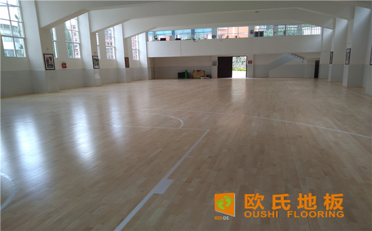 云南省紅河州個(gè)舊市綠春小學(xué)體育館木地板案例-歐氏運(yùn)動(dòng)木地板