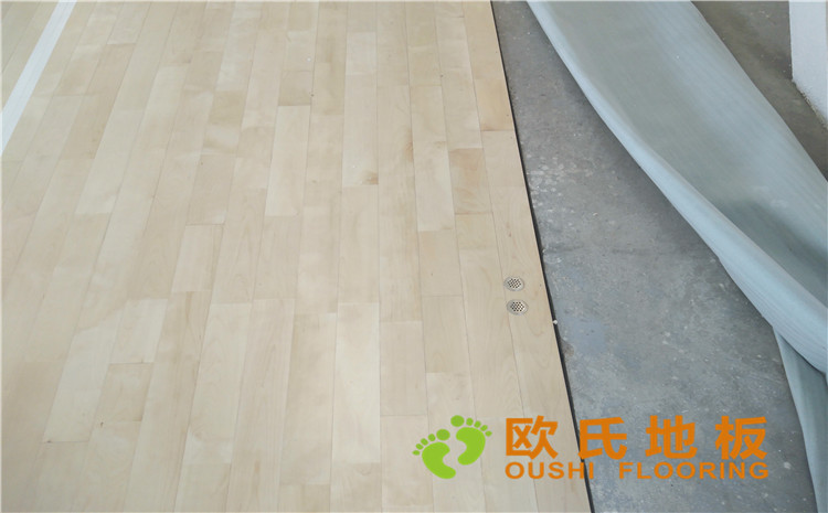 內(nèi)蒙古呼和浩特賽罕區(qū)師范大學(xué)體育學(xué)院訓(xùn)練館運動木地板案例-歐氏運動木地板